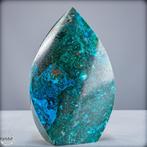 Malachiet met chrysokoll vrij vorm – edelsteen in hoogste, Verzamelen, Mineralen en Fossielen