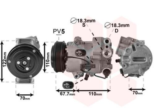 AIRCO COMPRESSOR VOOR OPEL ASTRA J 2009-2015 13377057, Auto-onderdelen, Airco en Verwarming, Nieuw, Ophalen of Verzenden