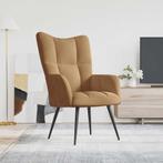 vidaXL Relaxstoel fluweel bruin, Huis en Inrichting, Fauteuils, Verzenden, Nieuw
