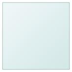 vidaXL Tafelblad 50x50 cm gehard glas transparant, Verzenden, Nieuw