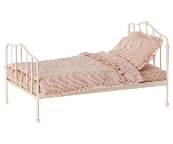 Maileg - Metalen bed paars voor bij poppenhuis, Kinderen en Baby's, Speelgoed | Overig