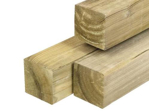 Veiling - 100x Grenen tuinpaal geschaafd 210x6,8x6,8 cm, Tuin en Terras, Palen, Balken en Planken, Nieuw