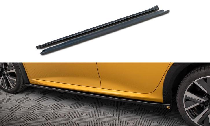 Zijskirts Peugeot 208 GT Maxton Glans Zwart, Auto-onderdelen, Carrosserie en Plaatwerk, Ophalen of Verzenden