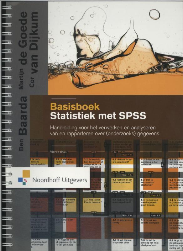 Basisboek Statistiek met SPSS, 9789001797911, Boeken, Studieboeken en Cursussen, Zo goed als nieuw, Verzenden