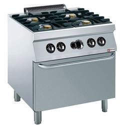 Gasfornuis met gas oven | 4 x 5,5 kW branders HorecaTraders, Zakelijke goederen, Horeca | Keukenapparatuur, Verzenden