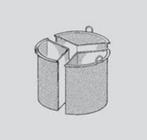 Vergiet | voor kookketel 100 liter | (Ø)50x(H)41cm | 3 delen, Verzenden, Nieuw in verpakking