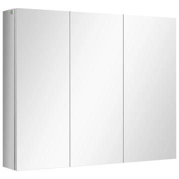 TRUUSK Spiegelkast, Badkamerkast, 3 Spiegeldeuren, 5 Binnenp beschikbaar voor biedingen