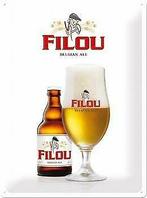 Filou belgische bier reclamebord, Verzamelen, Nieuw, Verzenden