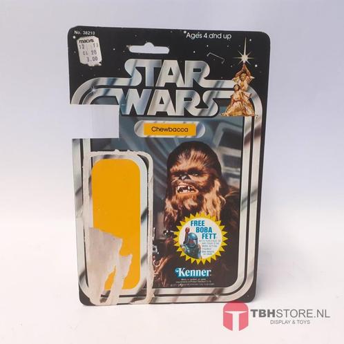 Vintage Star Wars Cardback Chewbacca met Boba Fett offer, Verzamelen, Star Wars, Actiefiguurtje, Zo goed als nieuw, Verzenden