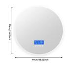 Ronde LED Badkamerspiegel 60×60 cm met Anticondensfunctie, Huis en Inrichting, Kasten | Overige, Verzenden, Nieuw