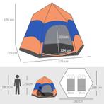 TRUUSK Quick Up Tent Dubbelwandige Tent Outdoor Familietent, Verzenden, Nieuw