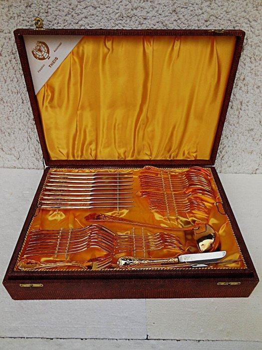 Solingen, *Goldbesteck 23 Kt.* - Bestekset voor 12 personen, Antiek en Kunst, Antiek | Meubels | Tafels