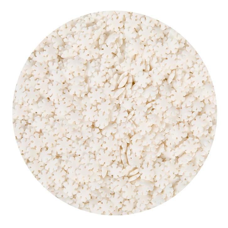 BrandNewCake Confetti Sneeuwvlokken Wit 500gr., Hobby en Vrije tijd, Taarten en Cupcakes maken, Nieuw, Verzenden