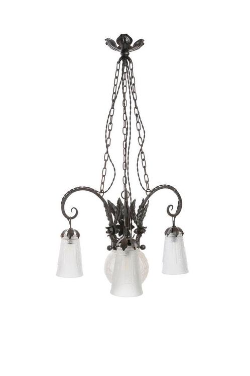 20% Sale Art Deco Hanglamp, Hanglamp Frans, Antieke Hanglamp, Antiek en Kunst, Antiek | Lampen, Ophalen of Verzenden
