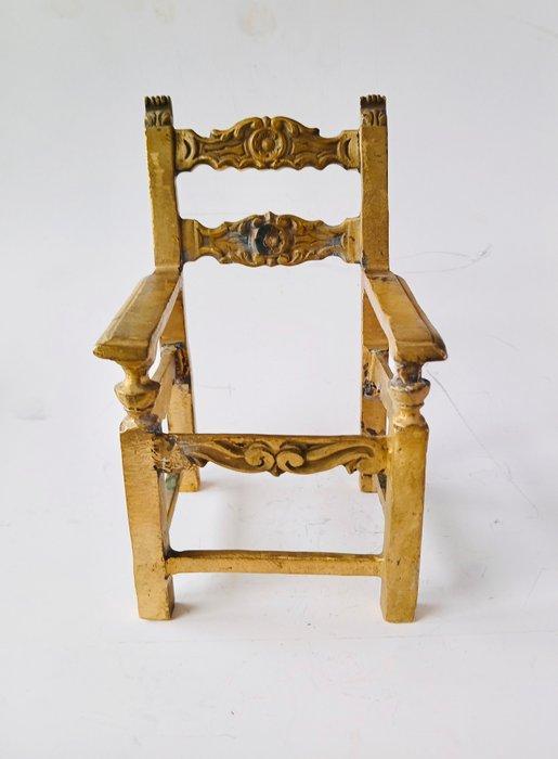 Silla Frailera - Fauteuil - Brons - Miniatuur van brons, Antiek en Kunst, Curiosa en Brocante
