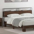 vidaXL Opberghoofdbord met plank bruin eikenkleur 180 cm, Verzenden, Nieuw, Bruin, Hout