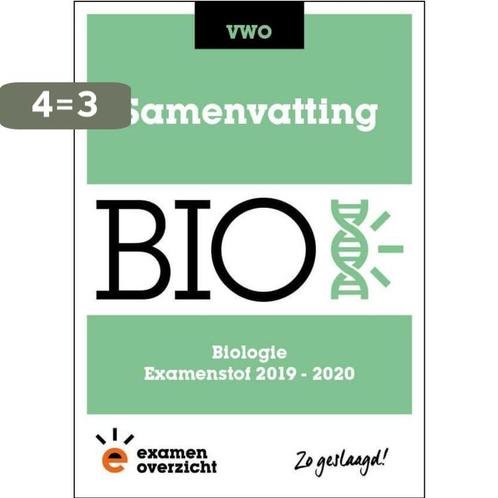 ExamenOverzicht - Samenvatting Biologie VWO 9789492981189, Boeken, Schoolboeken, Zo goed als nieuw, Verzenden