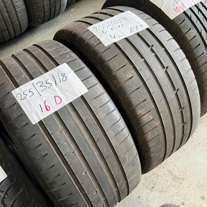 2 x Goodyear Eagle F1 255-35-18 RFT Zomerbanden 4mm, Auto-onderdelen, Banden en Velgen, 18 inch, Zomerbanden, 255 mm, Personenwagen