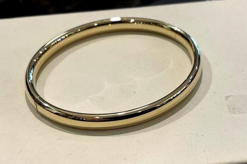 Mooie Gouden Slavenarmband 14 KRT  //  Diam. 65 x 55 mm, Sieraden, Tassen en Uiterlijk, Armbanden, Goud, Zo goed als nieuw, Goud