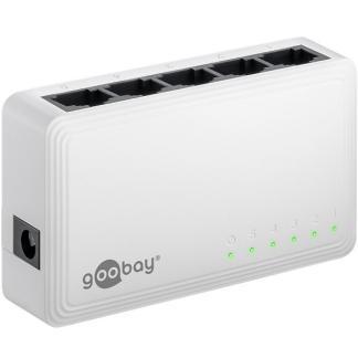 Gigabit switch | Goobay | 5 poorten (1 Gbps), Computers en Software, Pc- en Netwerkkabels, Nieuw, Verzenden