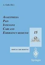 Anaesthesia, Pain, Intensive Care and Emergency. Gullo, A.., Zo goed als nieuw, Gullo, A., Verzenden