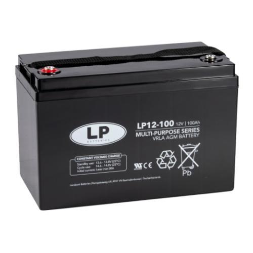 Landport (LP) VRLA-LP-AGM accu 12 volt 100 ah LP12-100, Computers en Software, Noodvoedingen (UPS), Nieuw, Ophalen of Verzenden