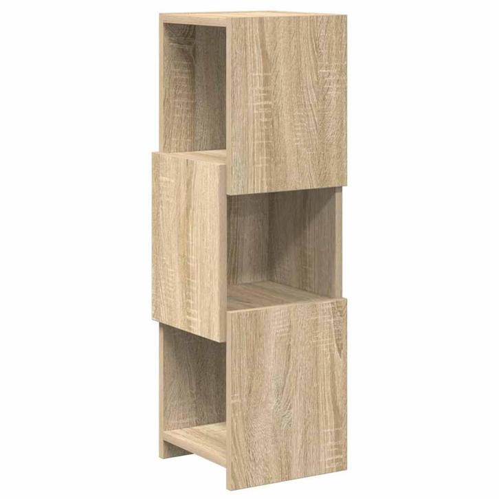 vidaXL Hoekkast Wit 25,5x25x80cm Bewerkt hout, Huis en Inrichting, Kasten | Overige, Nieuw, Verzenden