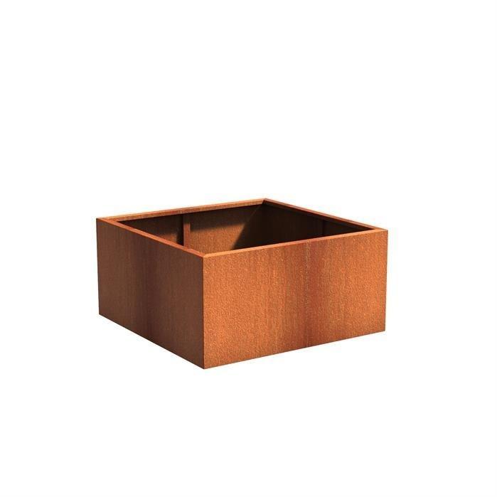 Plantenbak Cortenstaal 120x120x60 cm, Tuin en Terras, Bloembakken en Plantenbakken, Nieuw, Verzenden
