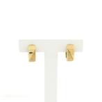 Gouden gematteerde klapcreolen | Ø 15 mm (gouden oorringen), Sieraden, Tassen en Uiterlijk, Oorbellen, Ophalen of Verzenden, Gebruikt