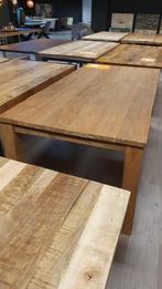 SUPERAANBIEDING! Gerecycled teakhouten eettafel van 200 bij, Ophalen, Nieuw, Industrieel