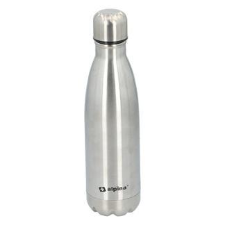 Thermosfles | Alpina | 500 ml (Dubbelwandig, RVS), Caravans en Kamperen, Kampeeraccessoires, Nieuw, Verzenden