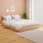 vidaXL Bedframe massief hout 140x200 cm, Huis en Inrichting, Slaapkamer | Bedden, Bruin, Verzenden, 140 cm, 200 cm