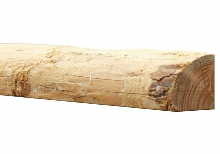 Douglas kwartronde palen geschild | Kopmaat 6/7 cm, Lengt..., Doe-het-zelf en Verbouw, Hout en Planken, Nieuw, Verzenden