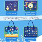 Interactief vilten activiteitenbord  Montessori Kleur Blauw, Ophalen of Verzenden, Nieuw