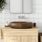Wastafel Ovaal Bruin - 59cm - OP = OP - Laatste Stuks!, Minder dan 50 cm, Nieuw, Ophalen of Verzenden, Minder dan 100 cm