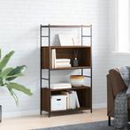 vidaXL Boekenkast 80x30x145,5 cm bewerkt hout en ijzer bruin, Huis en Inrichting, Kasten | Boekenkasten, Verzenden, 100 tot 150 cm