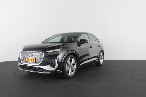 Zakelijke Lease |  Audi Q4 e-tron 40 82 kWh S line, Auto's, Audi, Onderhoudsboekje, Lease, Zwart, Automaat, SUV of Terreinwagen