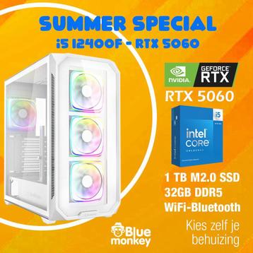 RGB PC nieuw - i5 12400f - RTX 5060 - 32GB DDR5 - 1 TB m2.0 beschikbaar voor biedingen