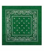 Bandana Zakdoek Paisley Print Donker Groen, Nieuw