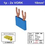 Sep kam vork M6 1 fase 2 polig 17,8mm blauw, Doe-het-zelf en Verbouw, Ophalen of Verzenden, Nieuw