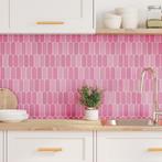 vidaXL Decoratieve Stickers 10 pcs Roze 30 x 30 x 0,8 cm, Verzenden, Nieuw