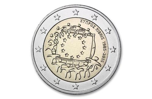 2 euro 30 jaar Europese vlag 2015 - Cyprus, Postzegels en Munten, Munten | Europa | Euromunten, Verzenden