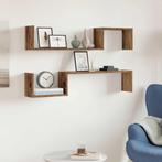 vidaXL Wandschappen 2 st 100x15x20 cm bewerkt hout oud, Huis en Inrichting, Woonaccessoires | Wandplanken en Boekenplanken, Verzenden