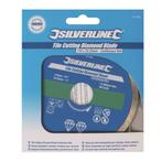 Silverline Diamant snijschijf - Gesloten velg - Ø 110 mm..., Doe-het-zelf en Verbouw, Ophalen of Verzenden, Nieuw