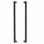 Set deurgrepen PIET BOON PB422 mm mat rvs/eikenhout zwart, Nieuw