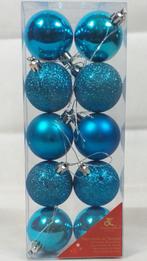 Kerstballen set 10 stuks Blauw Ø 5cm, Diversen, Kerst, Ophalen of Verzenden, Nieuw