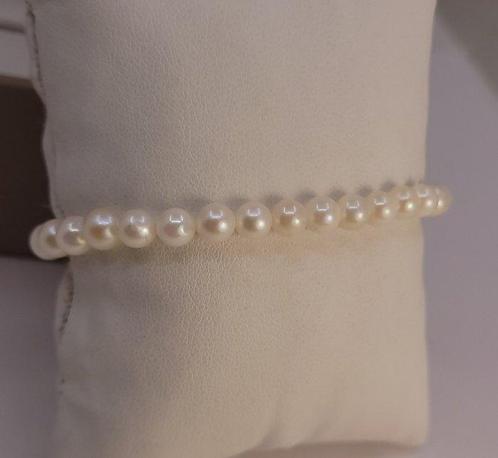 Zonder Minimumprijs - Armband 5x5,5 mm ronde Akoya Parel, Sieraden, Tassen en Uiterlijk, Armbanden