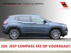 Compass 4xe 190 Plug-in Hybrid Electric Night Eagle, Auto's, Jeep, Automaat, Gebruikt, Blauw, Leder en Stof