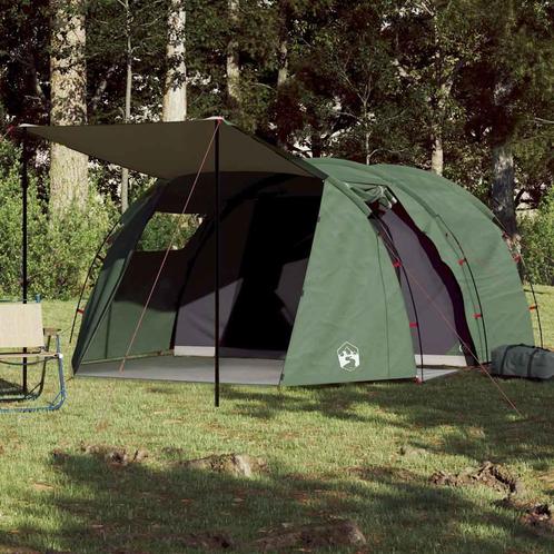 vidaXL Tunneltent 4-persoons waterdicht groen, Caravans en Kamperen, Tenten, Nieuw, tot en met 2, Verzenden