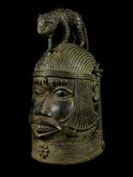 Bronzen hoofd - Yoruba - Nigeria, Antiek en Kunst, Kunst | Niet-Westerse kunst